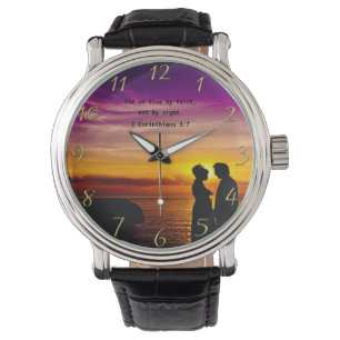 Montre Croisement de foi chrétienne avec 2 Corinthiens 5: