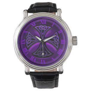 Montre Croisière celtique noire et violette