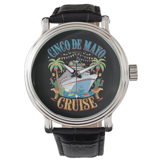Montre Croisière Cinco De Mayo Mexique Bateau Mexicain Fê (devant)