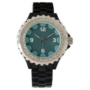 Montre Croissant couleur - Tons Turquoises