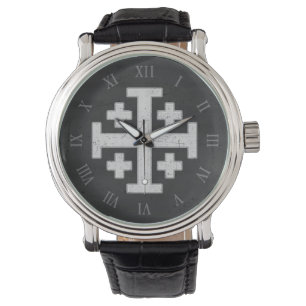 Montre Croix chrétienne de croisé templier de Jérusalem