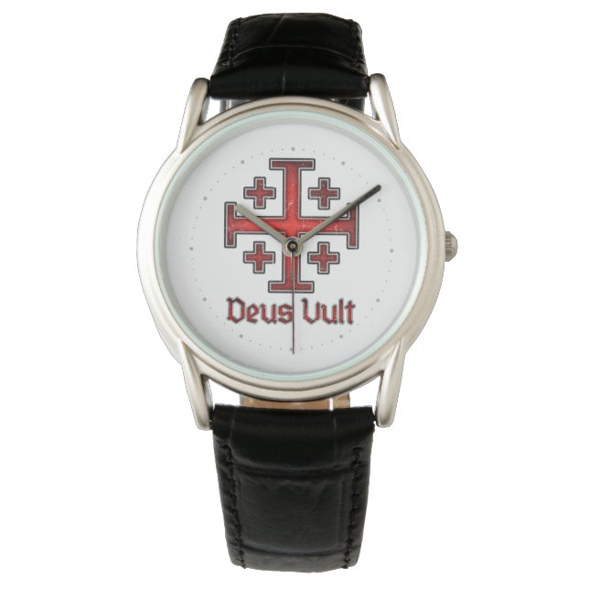 Montre Croix chrétienne de Templier de Jérusalem Chevalie (devant)