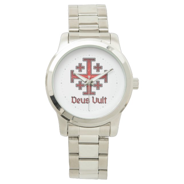 Montre Croix chrétienne de Templier de Jérusalem Chevalie (devant)
