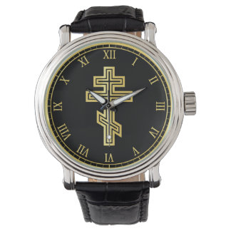 Montre Croix chrétienne orthodoxe