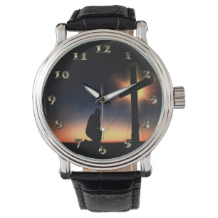 Montre Croix de crucifixion de Jésus-Christ