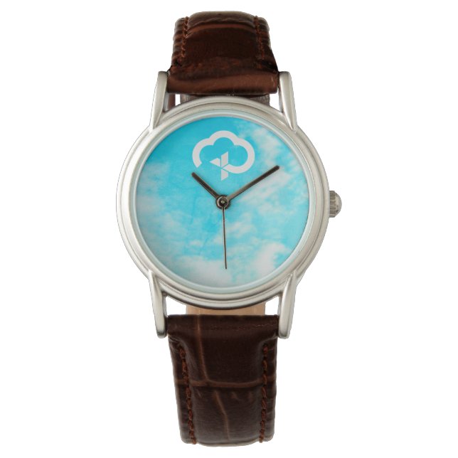 Montre Croix de la vie éternelle chrétienne et nuage (devant)