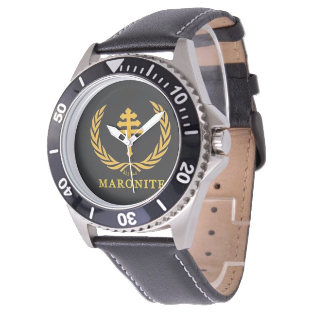 Montre croix de l'Église maronite (Incliné)