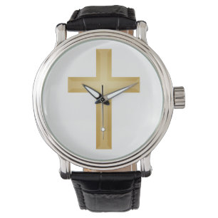 Montre Croix de l'or chrétien