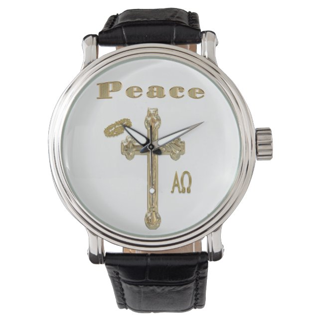 Montre croix de paix (devant)