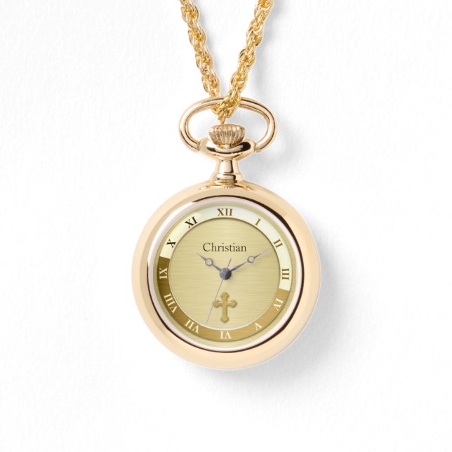 Montre Croix dorée  (Recto)