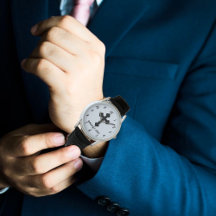 Croix en gras de date personnalisée