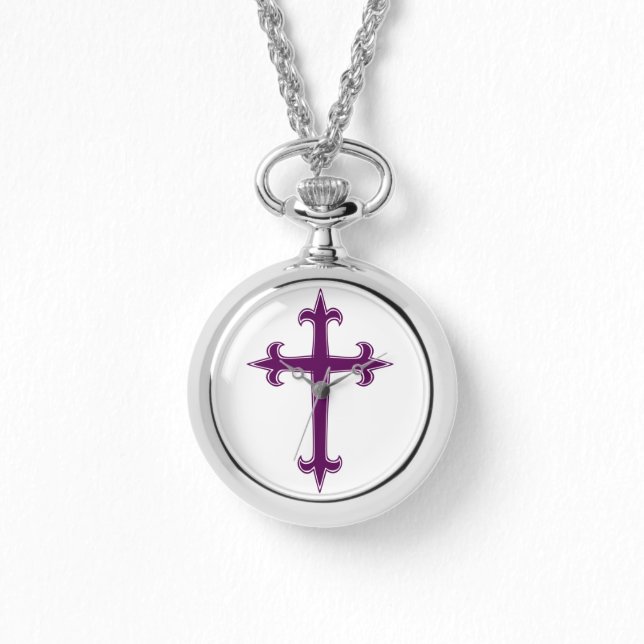 Montre Croix violette Art dévotionnel pour le Carême et l (Recto)