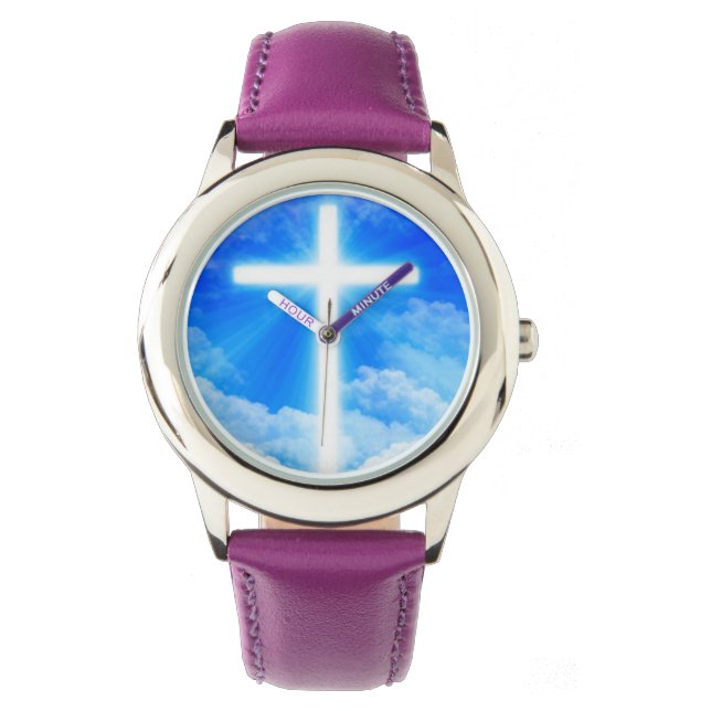 Montre Cross of Light Jesus Christ Customizable Christian (devant)