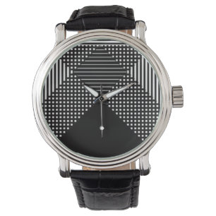 Montre Crosshatch Op Art
