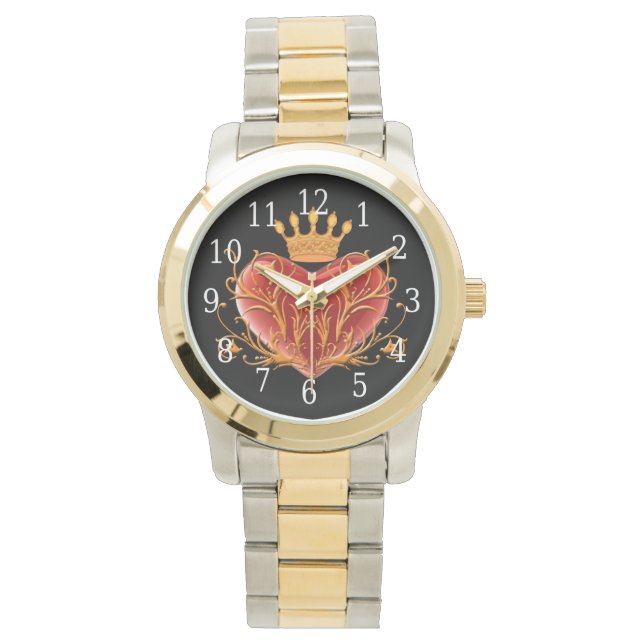 Montre Crown Filigree Heart Watch (devant)