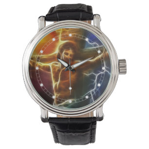 Montre Crucifixion de électrification de Jésus (modèle