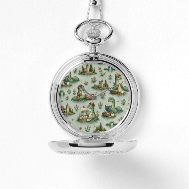 Montre Cryptides confortables Nessie Monstre du Loch Ness (Recto)