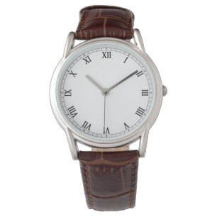 Montre Cuir Brown classique personnalisé