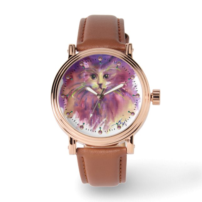 MONTRE CUISINE PURPLE, CUTE CUTE CUTE CAT PORTRAIT (Recto)