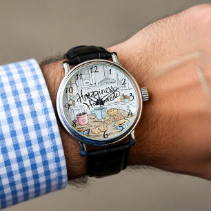 Montre Cuisine rustique Cookies frais Message chaleureux