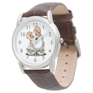 Montre Curieux écran de la frontière Collie