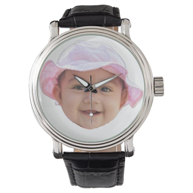 Montre Custom Baby Photo, Baby Photo Face (devant)