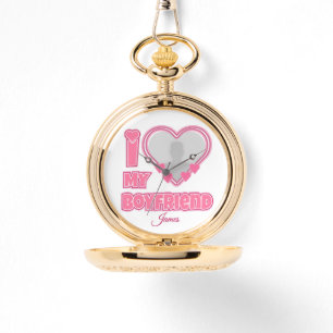 Montre Custom I Love My Boyfriend - Ajouter photo et nom
