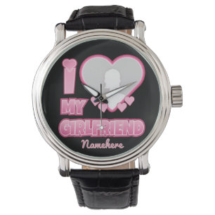 Montre Custom I Love My Girlfriend - Ajouter photo et nom