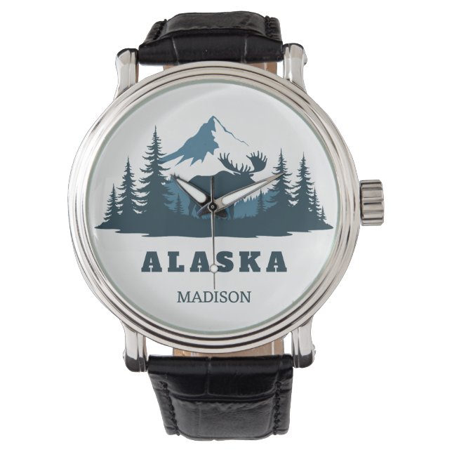 Montre Custom Name & Text ALASKA (devant)