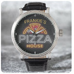 Montre Custom Neon Italian Pizzeria Pizza House<br><div class="desc">Custom Neon Sign Style Italian Pizzeria Pizza House Personalized Toxits - Customize with your Name or Custom Text !</div>