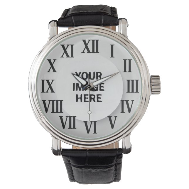 Montre Custom Photo & Name Engraved Wristwatch  (devant)