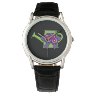 Montre Cute arrosage canne avec Bouquet de fleurs