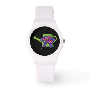 Montre Cute arrosage canne avec Bouquet de fleurs