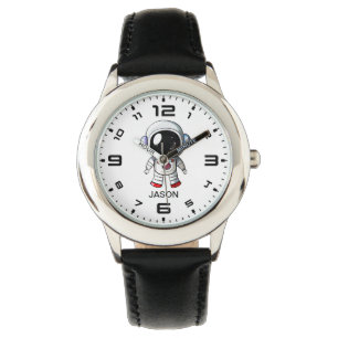 Montre Cute Astronaut Nom Personnalisé Garçons Regardez