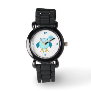 Montre Cute Blue Baby Boy Owl Parties scintillant Watch
