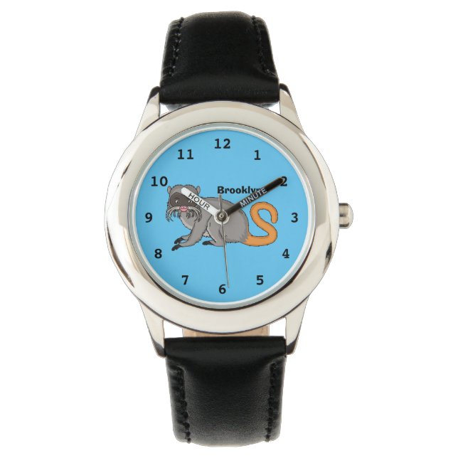 Montre Cute Emperor Tamarin illustration (devant)