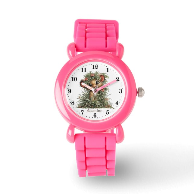 Montre Cute girls lion lovers add name  (Recto)