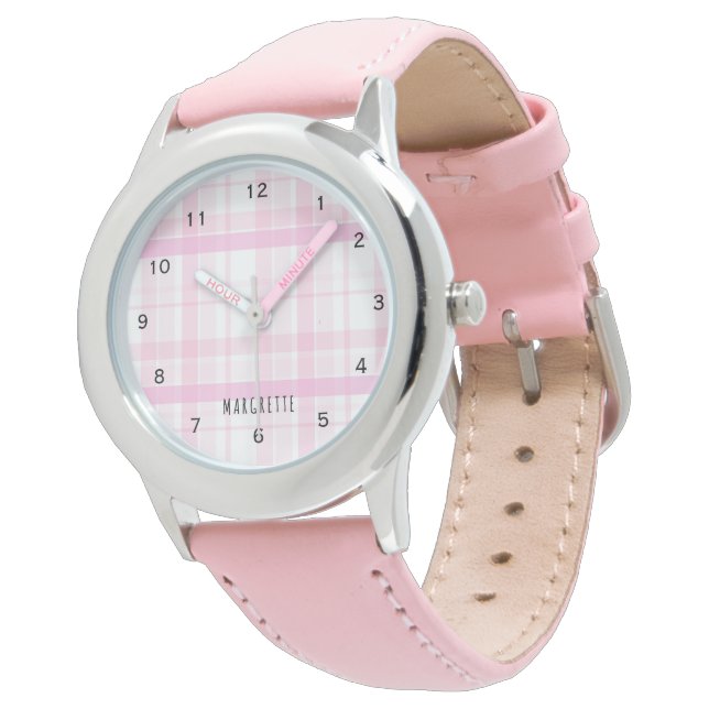 Montre Cute Girly HEARTS ROSE MOTIF eWatch (Incliné)