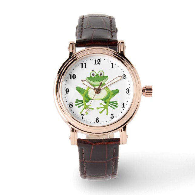 Montre Cute grenouille amoureux animal Watch (Recto)