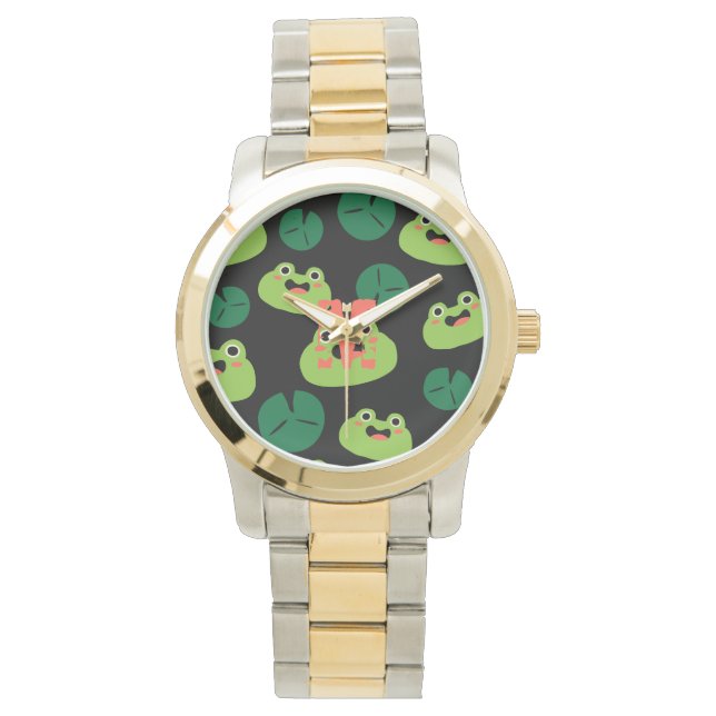 Montre Cute Grenouille verte (devant)