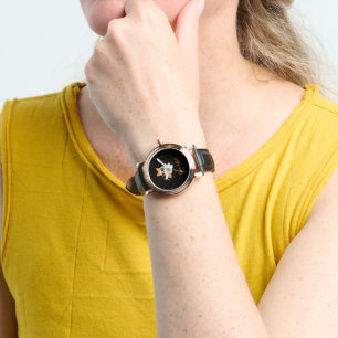 Montre Cute Halloween Ghost Citrouille épice personnalisé