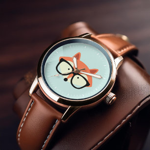 Montre Cute Hipster Red Fox