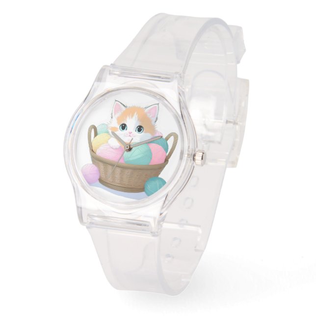 Montre Cute kawaii chat eWatch (Angle)
