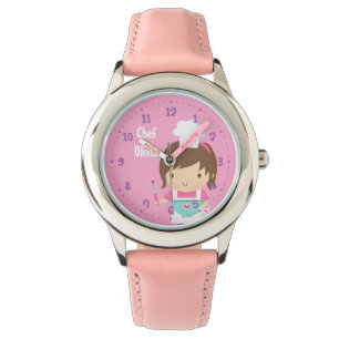 Montre Cute Little Chef Baker Girl Personnalisé