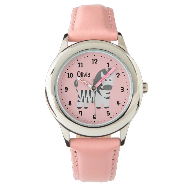 Montre Cute Little Zebra Kids Personnalisé (devant)