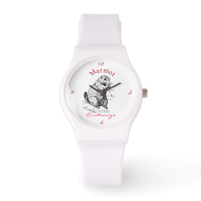 Montre Cute Marmot Animal Thunder_Cove (Recto)