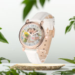 Montre Cute Mom Ajouter votre photo eWatch Watch Watch<br><div class="desc">Cadeau pour elle,  pour mère fille</div>