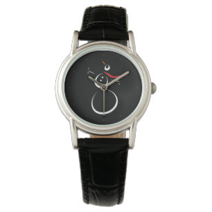 Montre Cute motoneige hiver Noir