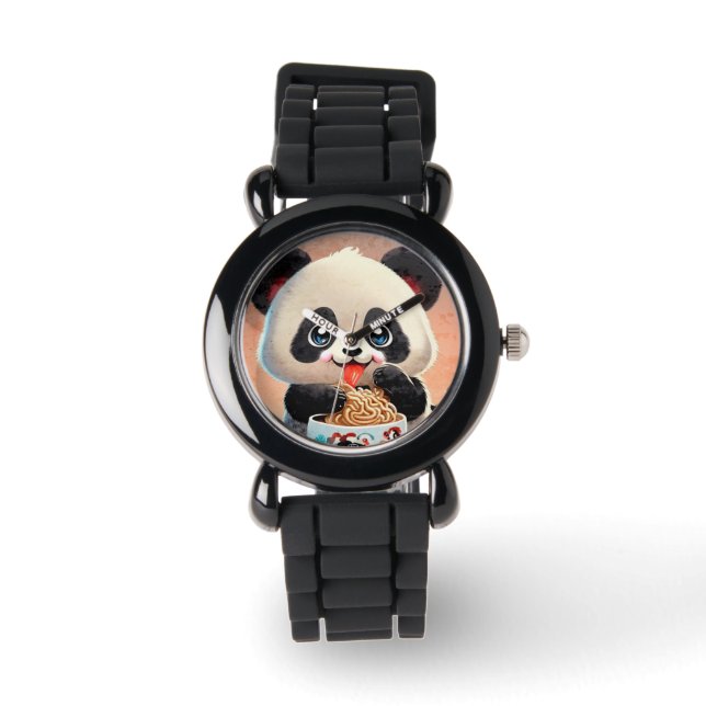 Montre Cute Panda manger Ramen (Recto)