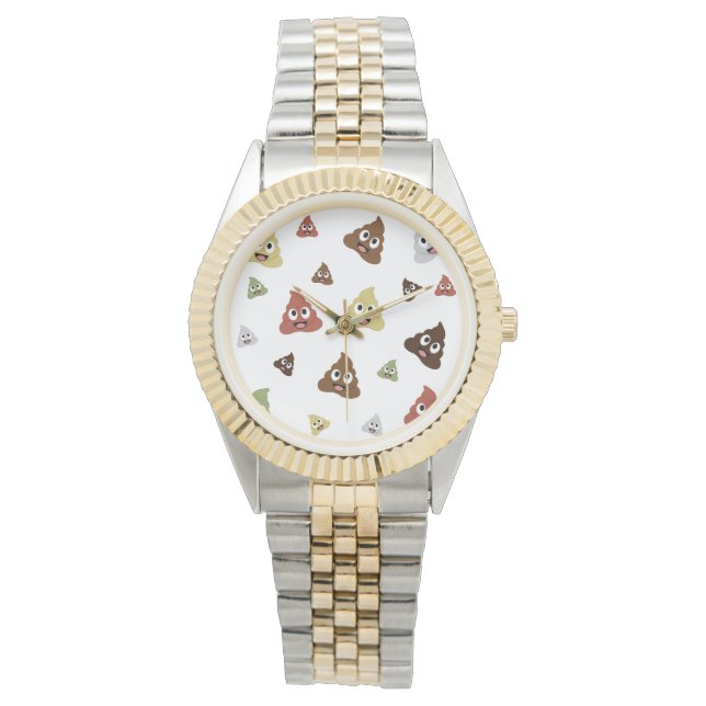 Montre Cute Poop emoji funny gift ideas (devant)